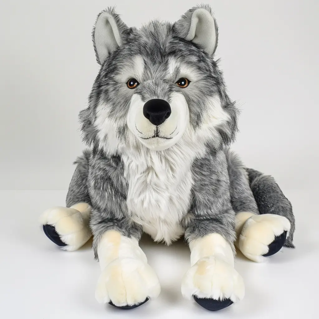 OEM ODM Eco- Friendly Custom Soft realistic Dog filled PP cotton stuffed animal plush toy