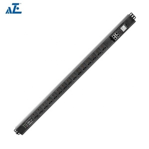 1U 19 pouces montage en rack prise de courant alternatif 6 voies IEC C19 PDU serveur rack unité de <span class=keywords><strong>distribution</strong></span> d'alimentation - Product Image 3