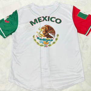 Maillots de baseball et de football personnalisés Mexique à prix de gros, T-shirts Aigle Mexicain, Tenues assorties pour la famille - Product Image 5