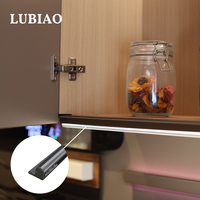Éclairage LED pour armoire avec capteur, interrupteur 12V, intensité variable, écologique, pour hôtel, minibar, cuisine résidentielle, lumière ambiante douce YB1042-45