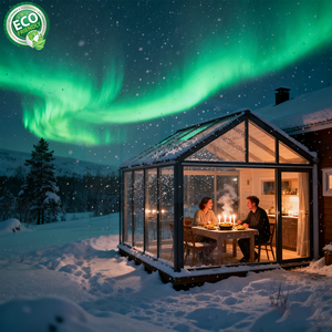 Paneles de vidrio Sunroom Sunrooms Casas de vidrio Slant prefabricado Sunroom - Product Image 5