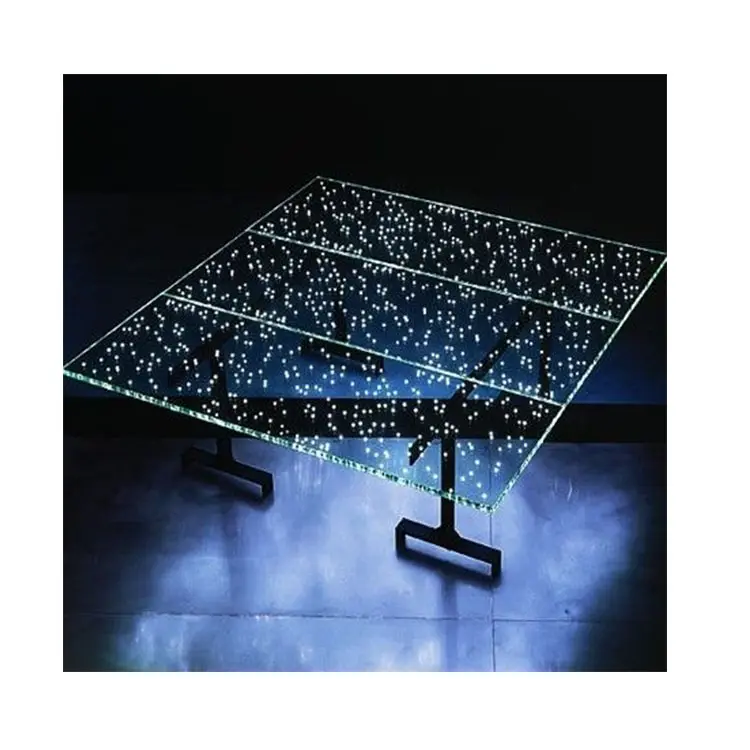 Tecture 빛난 박판으로 만들어진 LED 유리 40.7mm LED 서리로 덥은 빛 유리