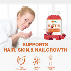 Vente en gros de bonbons à la biotine pour soutenir les ongles avec vitamine C et vitamine E, supplément pour la beauté du teint clair et fort bonbons - Product Image 6