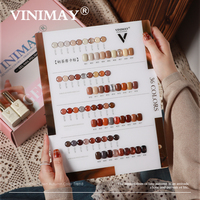 Ensemble de vernis gel Vinimay style automne-hiver, couleur moka, 36 couleurs, certificat MSDS CPNP, collection de vernis gel brun chocolat
