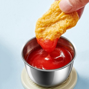 <span class=keywords><strong>Mini</strong></span> thực phẩm lưu trữ <span class=keywords><strong>container</strong></span> thép không gỉ salad ngâm nước sốt cup gia vị hộp Salad Dressing cup với <span class=keywords><strong>Silicone</strong></span> Nắp - Product Image 3