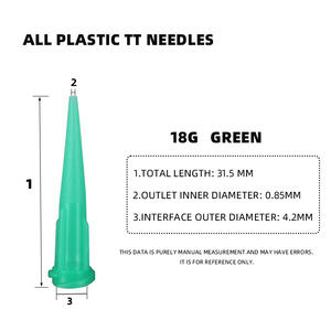เข็มจ่ายยาทำจากวัสดุพลาสติกสำหรับจ่ายยาได้อย่างแม่นยำ TT-<span class=keywords><strong>18G</strong></span> - Product Image 2