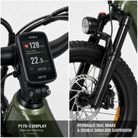 Vélo électrique longue portée EB-P2 75-100KM, batterie lithium 52V23Ah, double moteur 1500W, personnalisable OEM, vente en gros, faible coût de transport maritime