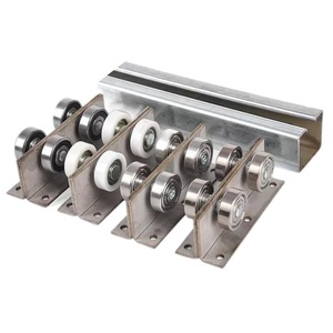 Ruedas <span class=keywords><strong>para</strong></span> Puertas Correderas Industriales de Alta Resistencia Songyin Kunshen, 4 Carrozas, Componentes de Ruedas <span class=keywords><strong>para</strong></span> Puertas Correderas - Product Image 1