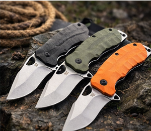 Cuchillo Plegable S48R de Alta Dureza con Mango G10, Herramienta Portátil, Diseño Propio de Fábrica, Hoja Pulida Satinada, Cuchillo de Bolsillo para Camping y Senderismo - Product Image 5