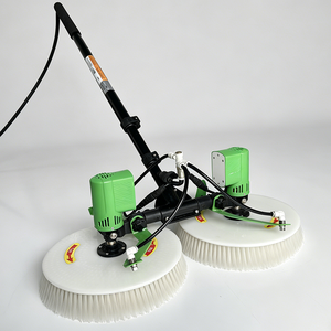 <span class=keywords><strong>Brosse</strong></span> de nettoyage solaire <span class=keywords><strong>rotative</strong></span> à double tête JIEPUSHI, <span class=keywords><strong>laveur</strong></span> de panneaux photovoltaïques motorisé avec perche télescopique en alliage d'aluminium - Product Image 4