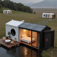 Casa Contenedor Modular Directo de Fábrica, Edificio Portátil Resistente al Viento para Tiendas Minoristas, Hoteles y Apartamentos Residenciales