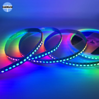 Bande LED intelligente numérique RGBIC WS2812 WS2812B adressable DC 5V, 30, 60, 96, 144 LED, pixels individuels, SMD 5050