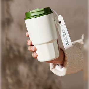 كوب قهوة حراري معزول بتفريغ الهواء من الفولاذ المقاوم للصدأ 316 بتصميم مخصص حسب العلامة التجارية، وصل حديثًا لعام 2025 الأكثر مبيعًا، زجاجة مياه مثلجة وكوب حليب محمول - Product Image 1