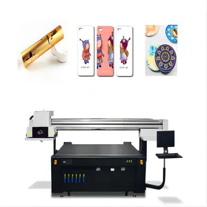 2.5*1.3m Large Format Flatbed UV Printer with Ricoh G5 G6 Heads Glass Metal Wood Ceramic Wall Printing UV Flatbed Printer