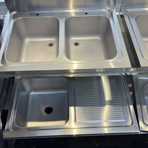 โต๊ะอ่างล้างจานสแตนเลส 3 ช่อง สำหรับร้านอาหาร บาร์ ครัว โรงแรม และบ้าน - Product Image 3