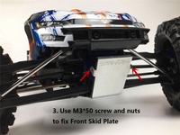 Accessoires de mise à niveau pour voiture RC, protection de châssis en acier inoxydable pour 1/10 RC Traxxas E-Revo 2.0
