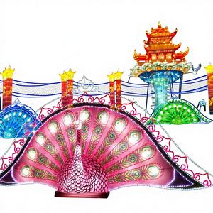 Faroles de Seda LED para el Año Nuevo Chino, Diwali y Ramadán, Decoración Tradicional de Tamaño Personalizado para Exteriores - Product Image 1