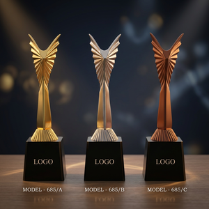 Angel-Themed Metal Trophy With UV Printing And <b>Engraving</b> For Promotional Activities metal wings theme trophy - Product Image 2