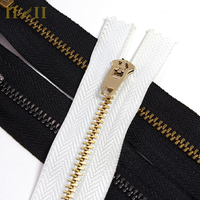 IIZII usine pas cher prix 4.5 YG antique laiton métal pantalon de survêtement fermeture éclair pour hommes