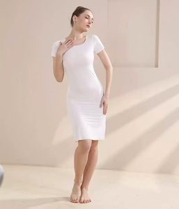 Abito Lungo Estivo da Donna con Scollo a U, Fresco e Traspirante, Elegante, Semplice, al Ginocchio, 100CM - Product Image 2