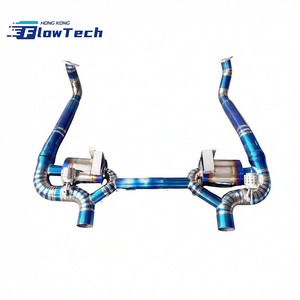 Système d'échappement cat-back en titane de grade 5 avec silencieux pour Porsche 718 Cayman/Boxster GT4 - Product Image 6