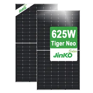 Jinko Tiger Neo N-type 66HL4M-BDV Panneau solaire 600-625 watt 600W 605W 610W 615W 620W 625 w Demi-cellule Double verre Bifacial Solaire