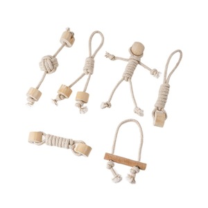 Cotton Rope Dog Toy Set For Teething And Boredom Relief Small Size Teeth Cleaning Pet Chew Toy - Product Image 5