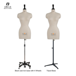 BEIFUFORM Offre Spéciale japonais taille Standard 7A femme en fibre de verre Mannequin réaliste demi-corps femmes robe forme grande hanche modèle - Product Image 3