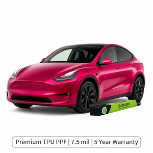 Película Protectora de Pintura (PPF) TPU Starlight Rojo Rubí para Tesla Model Y, 7.5 Mil, Brillante, Anti-Rayones, Auto-Reparable, para Cambio de Color - Product Image 1