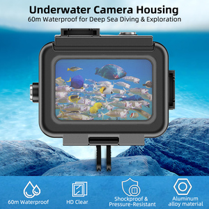 Étui en aluminium SHOOT pour <span class=keywords><strong>Gopro</strong></span> <span class=keywords><strong>Hero</strong></span> <span class=keywords><strong>9</strong></span>/10/11/12/13, étanche jusqu'à 60 m, étui <span class=keywords><strong>de</strong></span> <span class=keywords><strong>protection</strong></span> pour <span class=keywords><strong>Gopro</strong></span> <span class=keywords><strong>Hero</strong></span> <span class=keywords><strong>9</strong></span>/10/11/12/13 - Product Image 1