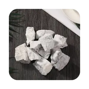Natural Semi-Precious Stone Howlite Raw Stone reiki white Rough quartz crafts gifts Crystals For fengshui Home Decoration