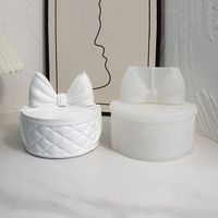 Candyer – Moule en silicone personnalisé pour boîte de rangement grande nœud papillon et boîte à bijoux pour résine époxy