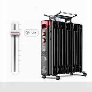 Portable Easy Use Oil Filled Radiator Electric Room Heater Living Room Bedroom 1500W 2000W