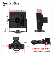 3200 PS5268 1080P Kamera Mini UVC FHD Tanpa Distorsi untuk Android Raspberry Pi Plug Play 2.8mm 105deg CMOS 1 Tahun USB untuk