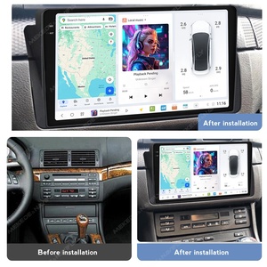 MEKEDE DUDUAUTO Autoradio Android 2K Multimediale con Schermo, <span class=keywords><strong>Radio</strong></span> <span class=keywords><strong>2</strong></span> DIN, FM, WIFI, BT 4G per BMW E46 1998-2006, Supporto DUDUAUTO DVR - Product Image 2