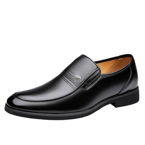 Men's Genuine Leather Solid Pattern Breathable Slip-On <b>Flat</b> <b>Sandals</b> Closed Toe Summer Casual Shoes Rubber Outsole - Product Image 5