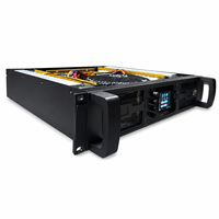 1000W Profesyonel 4 Kanallı Metal Güç Amplifikatörü, Renkli LCD Ekran ve Sahne, KTV, Konferans Ses Sistemleri için XLR Girişi ile