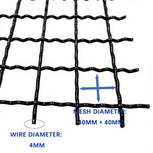 Hoogwaardig mangaanstaal geweven gaas, opgerolde metalen gaas trommelzeef, staaldraadgaas, mijnbouw geweven draadgaas, haakrandgaas - Product Image 5