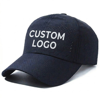 Casquette de baseball sportive en tissu mesh respirant, imperméable, protection solaire, séchage rapide, réglable, pour la randonnée, la course à pied, le cyclisme, faible MOQ