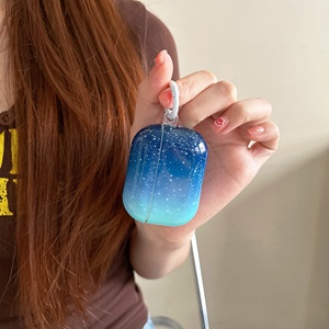 Étui pour écouteurs <span class=keywords><strong>ciel</strong></span> étoilé <span class=keywords><strong>bleu</strong></span>, compatible <span class=keywords><strong>AirPods</strong></span> 1 Pro 2 3 4 Gen, housse de protection antichoc pour casque - Product Image 5