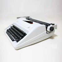 Clavier mécanique sans fil rétro, machine à écrire/imprimante à ruban mécanique anglaise/russe avec support, portable, manuelle/ancienne imprimante