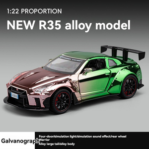 Nuevo Coche de Juguete de Metal Fundido a Presión, Escala 1:22, Modelo <span class=keywords><strong>GTR</strong></span> R35, con Sonido y Luz, para Coleccionar y Decorar, para Niños - Product Image 6