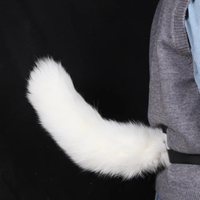 Accessoires de cosplay renard : Queue sexy DIY 40 cm en vraie fourrure, unisexe pour adultes, à porter à la taille, pour jeu de rôle, fabrication usine