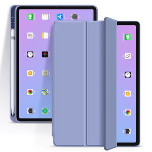 Funda delgada de cuero PU para tableta, carcasa triple plegable para <span class=keywords><strong>ipad</strong></span> <span class=keywords><strong>air</strong></span> 5 2023, con portalápices - Product Image 5