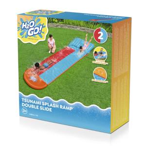 Bestway 52478 H2OGO! 4.88 m Tsunami Splash Ramp Double <strong>Water</strong> <strong>Slide</strong> - Product Image 6