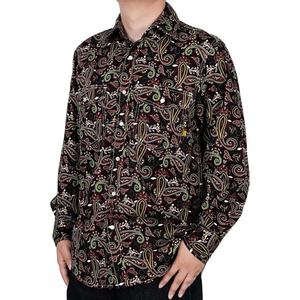 FR Camisas Impreso Retardante de fuego Trabajo Top Popular Paisley Ligero Perla Snaps Resistente al fuego NFPA2112 CAT2 100% Algodón - Product Image 2