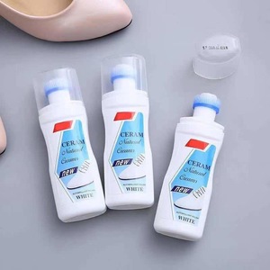 Plac Ceram Natural Creams White Shoe Cleaner Foam No Rinse Wipe Clean Stain Remover Whitening Liquid 2 Pieces - Product Image 4