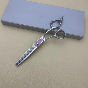 Ciseaux à cheveux Hst 6 pouces, ciseaux à effiler en acier inoxydable, lame tranchante, manche moyen, outils de coiffure professionnels - Product Image 2