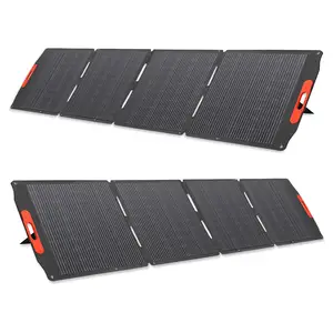 Pannelli solari pieghevoli ad alta efficienza 100w 120w 200W 300W 400W 18v pannelli solari flessibili nero pannello portatile