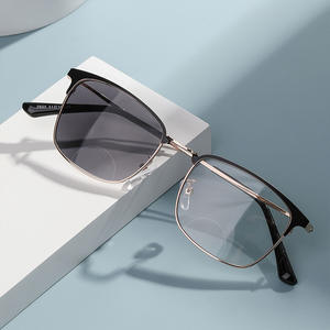 MK250417 <span class=keywords><strong>Gafas</strong></span> Bifocales de Lectura, <span class=keywords><strong>Gafas</strong></span> Cuadradas de Metal Anti Luz Azul, Bloqueo de Computadora, <span class=keywords><strong>Gafas</strong></span> <span class=keywords><strong>para</strong></span> <span class=keywords><strong>Ver</strong></span> Cerca y Lejos, Nueva Fábrica - Product Image 1